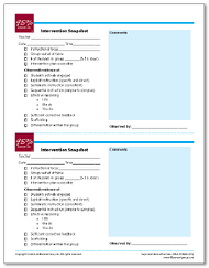 Snapshot Intervention Form 